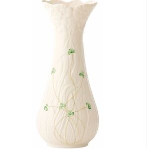 Belleek Tall Daisy Vase - Fine Parian China from Ireland